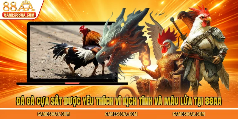Đá gà cựa sắt được yêu thích vì kịch tính và máu lửa tại 88AA