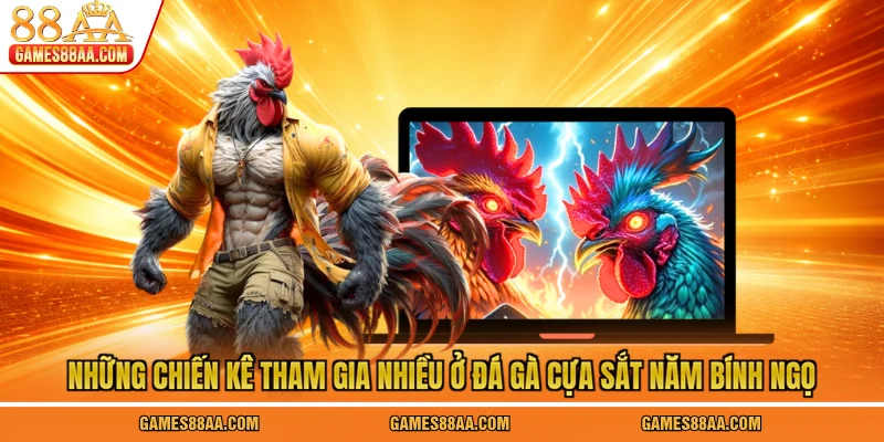 Những chiến kê tham gia nhiều ở đá gà cựa sắt năm Bính Ngọ